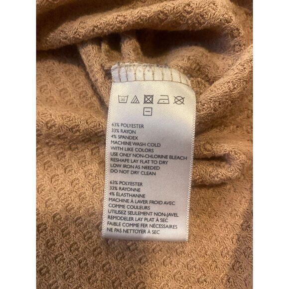Out from Under, Urban Outfitters, waffle knit long sleeve oversized shirt sz sm - Picture 5 of 7